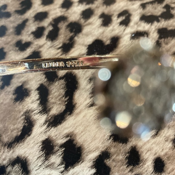 Kendra Scott Gold Drusy Cuff Bracelet GUC - Picture 2 of 7